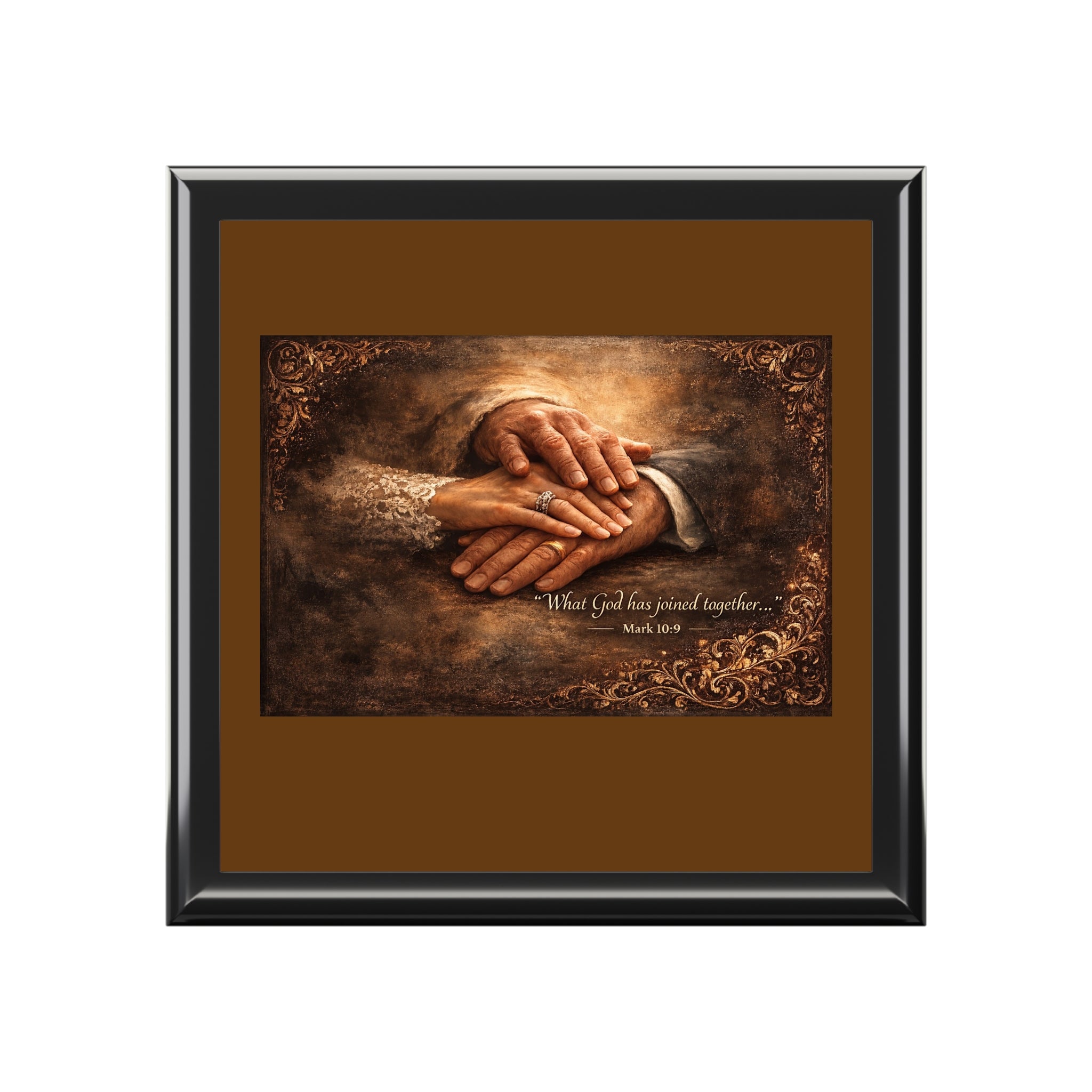 Jewelry Box — "What God Has Joined Together" Wedding Keepsake Box