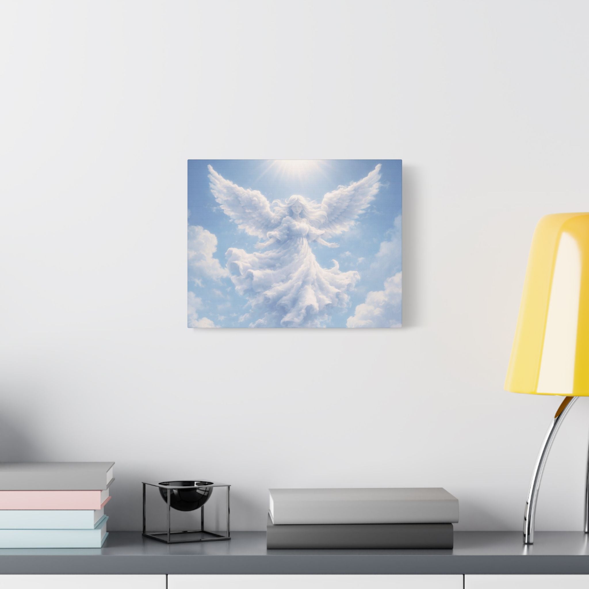 Angel Cloud Canvas — Peaceful Heavenly Angel Wall Art