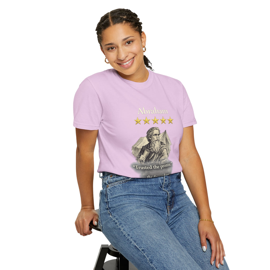 Abraham – Vintage T-Shirt | “I Trusted the Promise” Graphic – Five-Star Faith Series