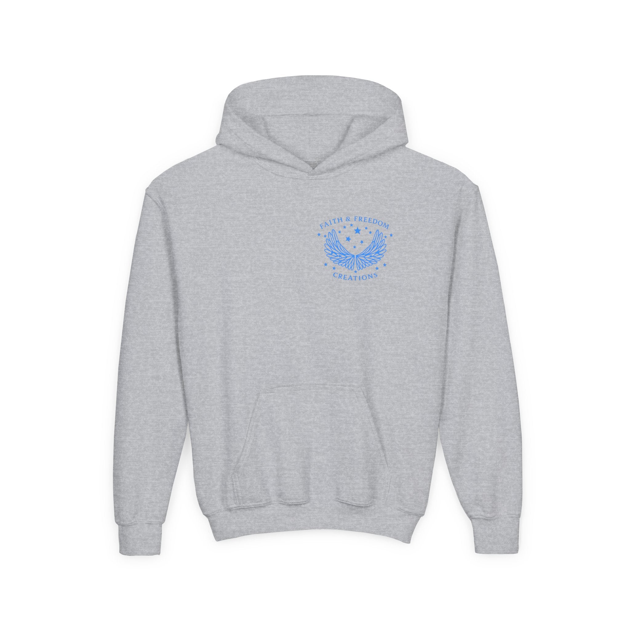 Youth “Be Kind to One Another” Hoodie – Cute Bunny Night Sky Scripture Sweatshirt