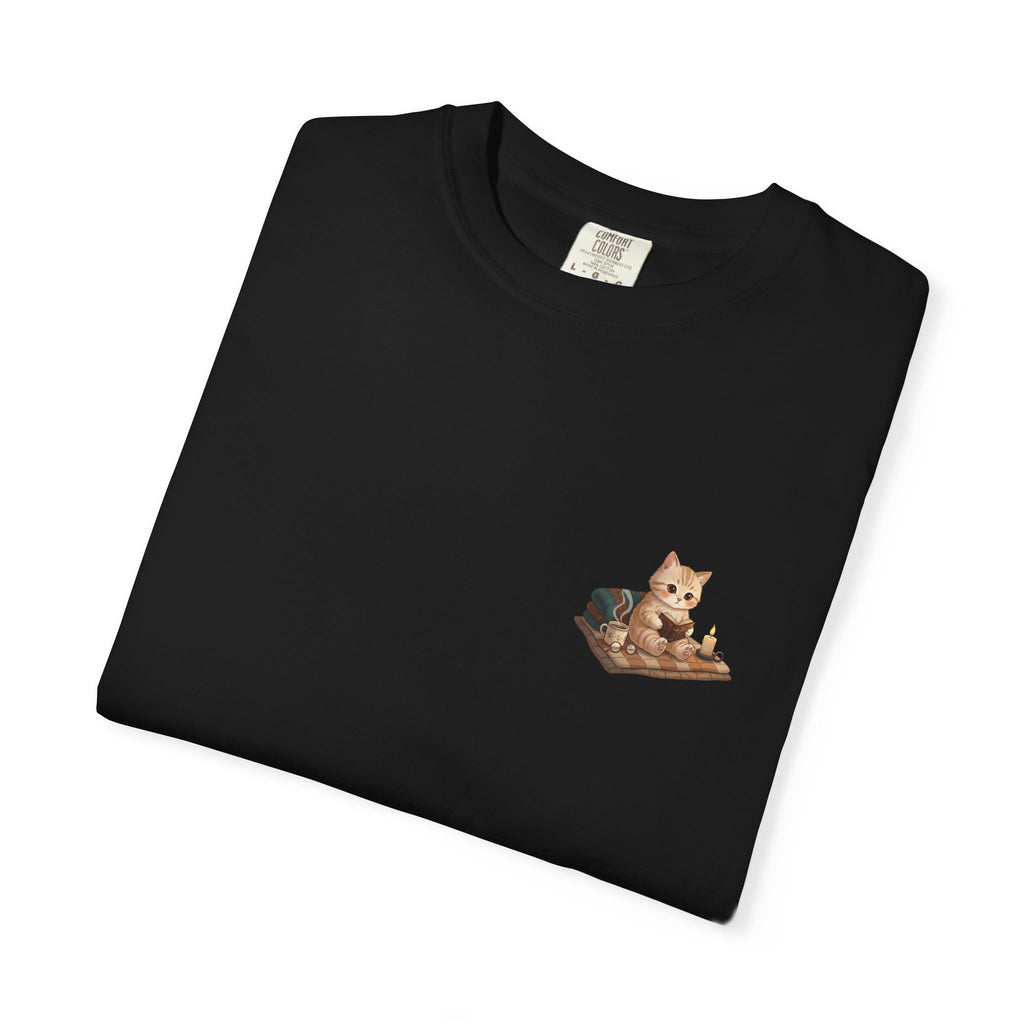 Cozy Cat Prayer T-Shirt — Faith Heart Cat Tee | Christian Cat Lover Shirt