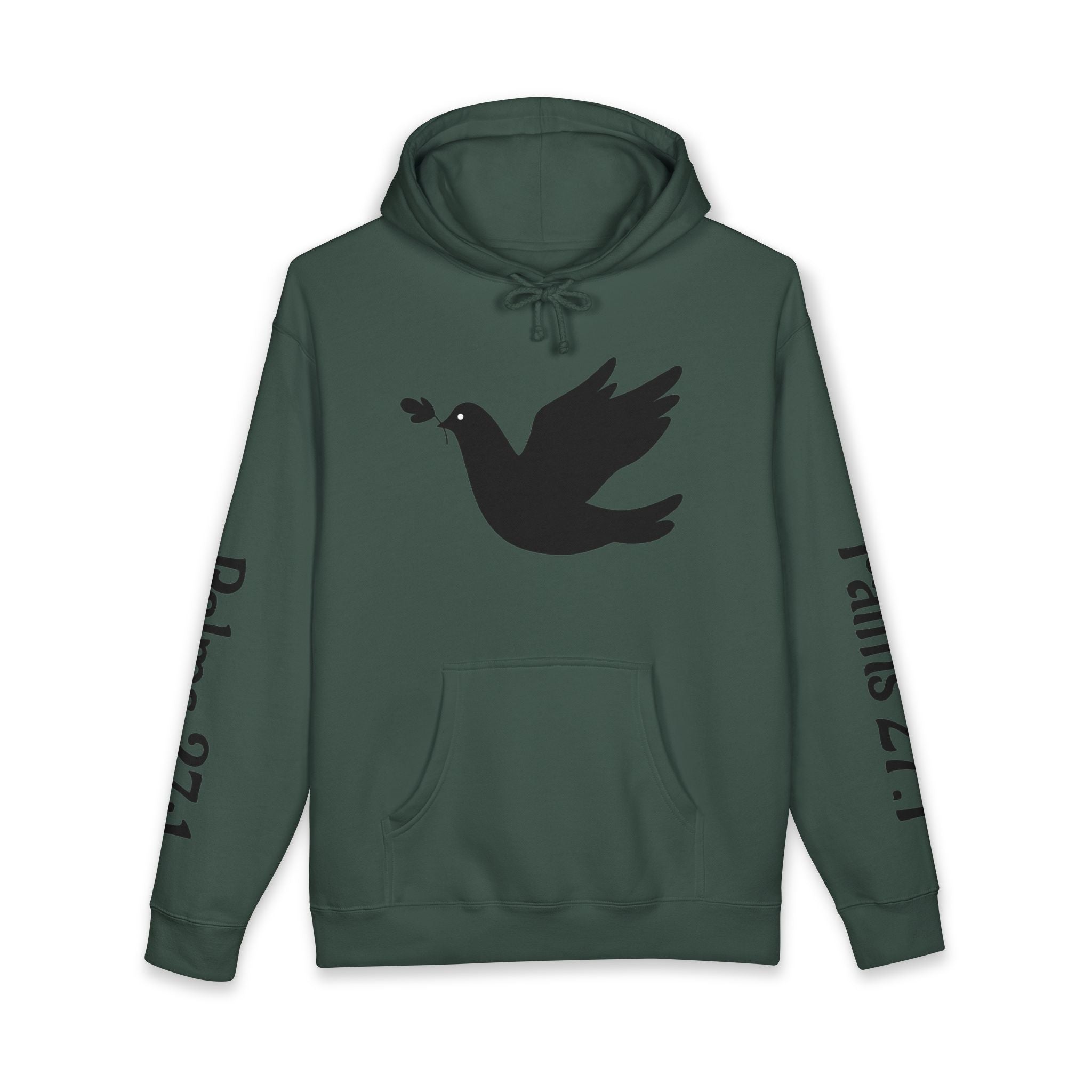 Psalm 27:1 Dove Hoodie – “The Lord is My Light & Salvation” Christian Sweatshirt | Faith Scripture Hoodie