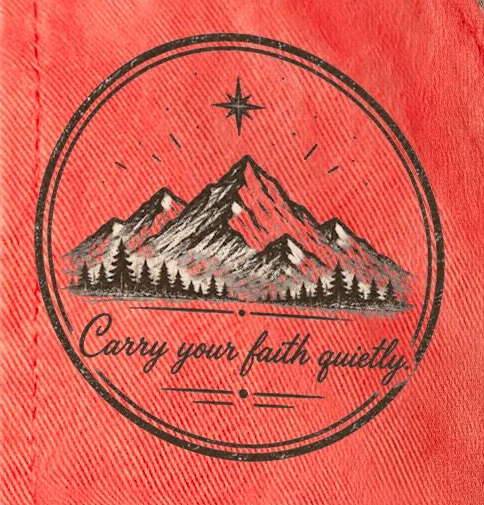 Carry Your Faith Quietly Women’s Washed Mesh-Back Cap | Faith Freedom Creations Christian Hat