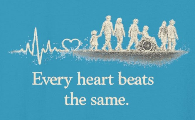 “Every Heart Beats the Same” Vintage Surf Tank Top – Garment-Dyed Coastal Unity Tank