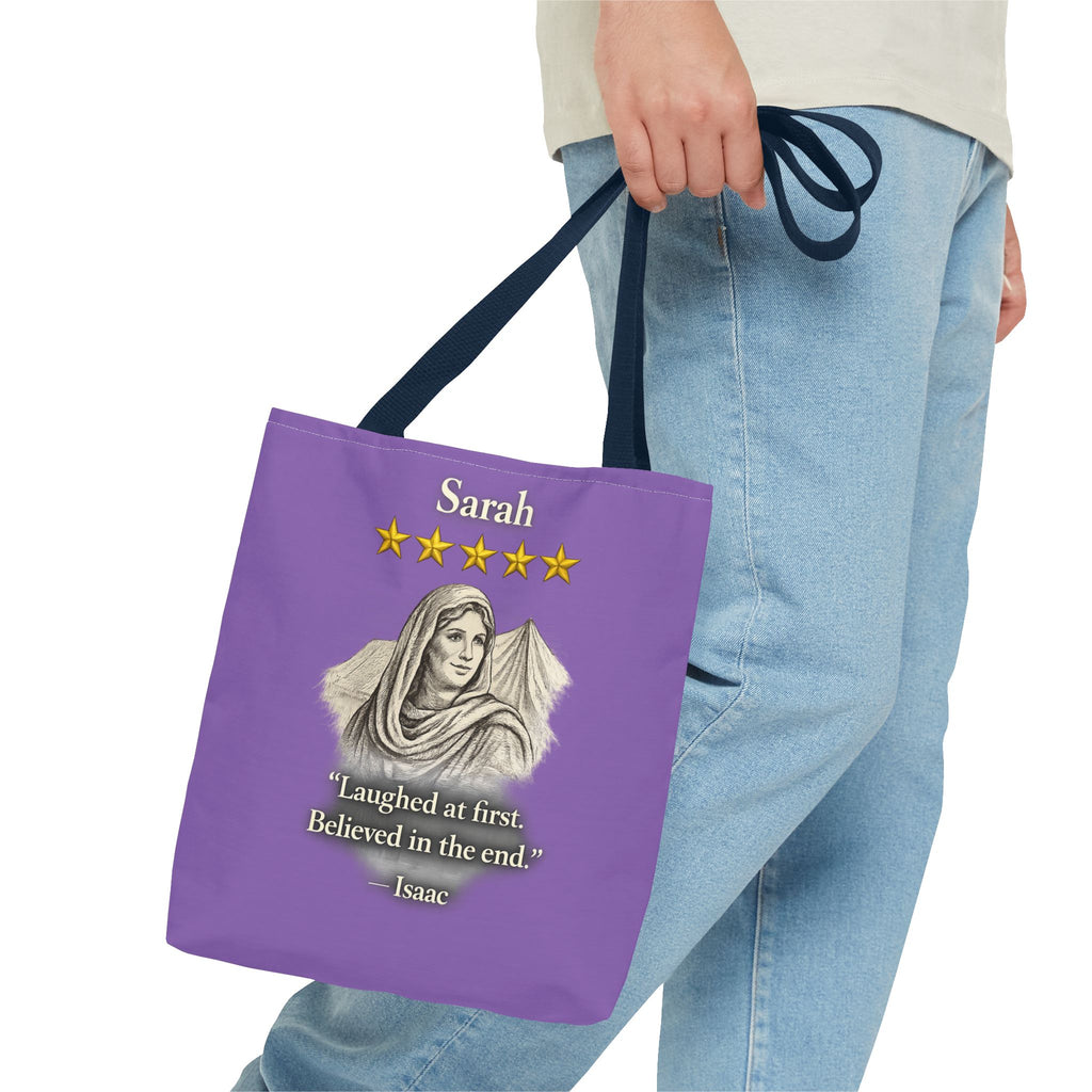 Sarah – Personalized Tote Bag | “Laughed at First. Believed in the End.” Review – Five-Star Faith Series