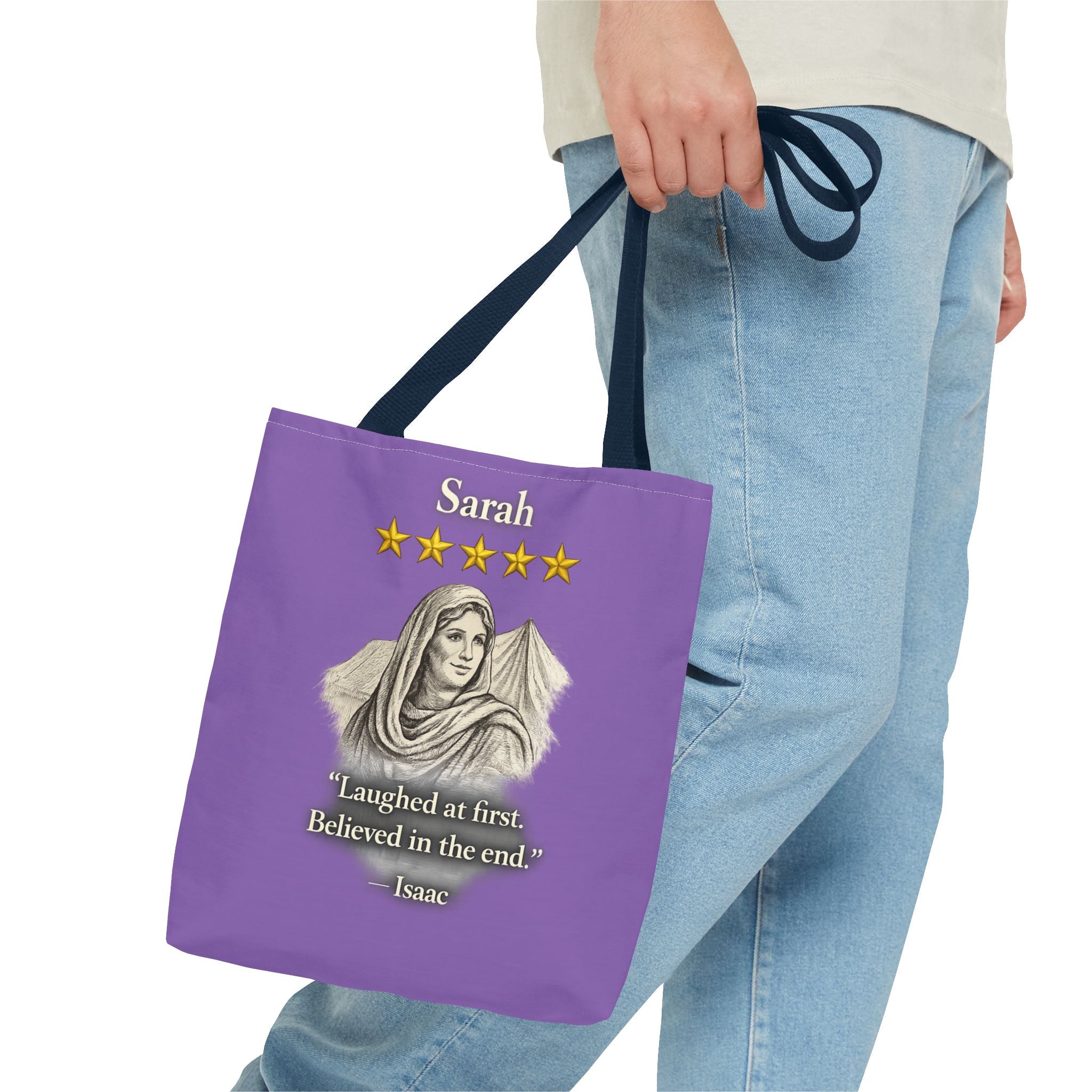 Sarah – Personalized Tote Bag | “Laughed at First. Believed in the End.” Review – Five-Star Faith Series
