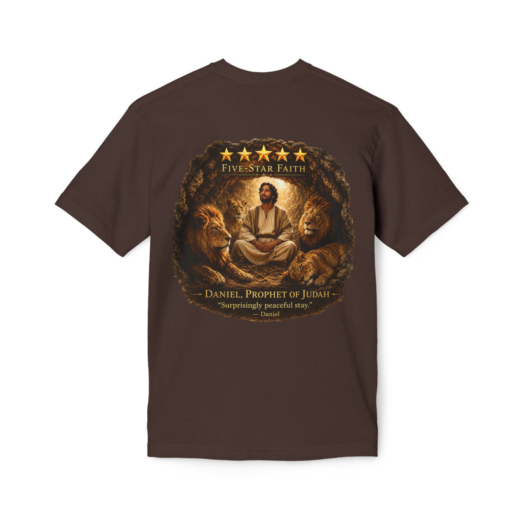 Daniel Review "Stay" Christian T-Shirt — Faith-Based Lion Design