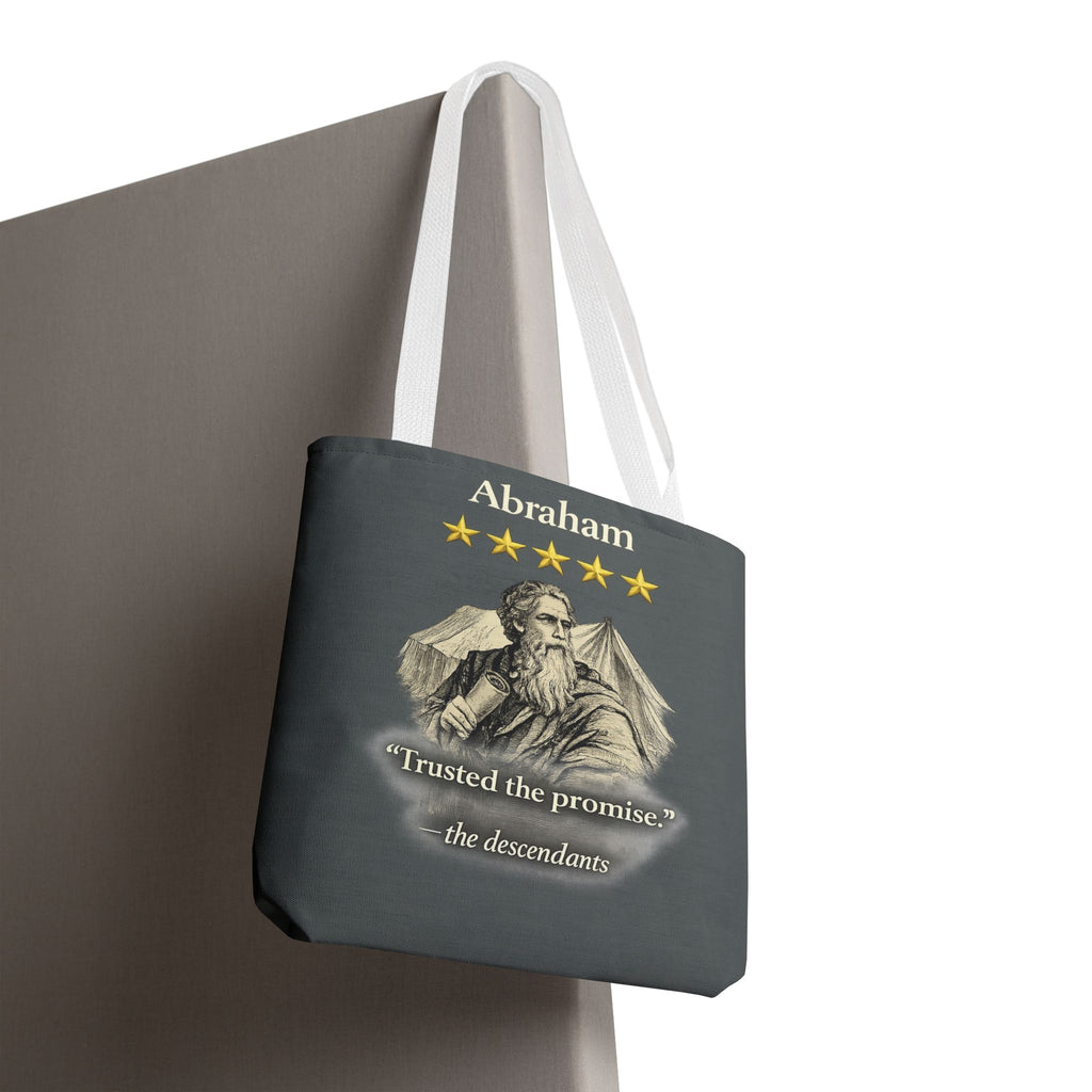 Abraham – Tote Bag | “Trusted the Promise” Patriarch Graphic – Five-Star Faith Series
