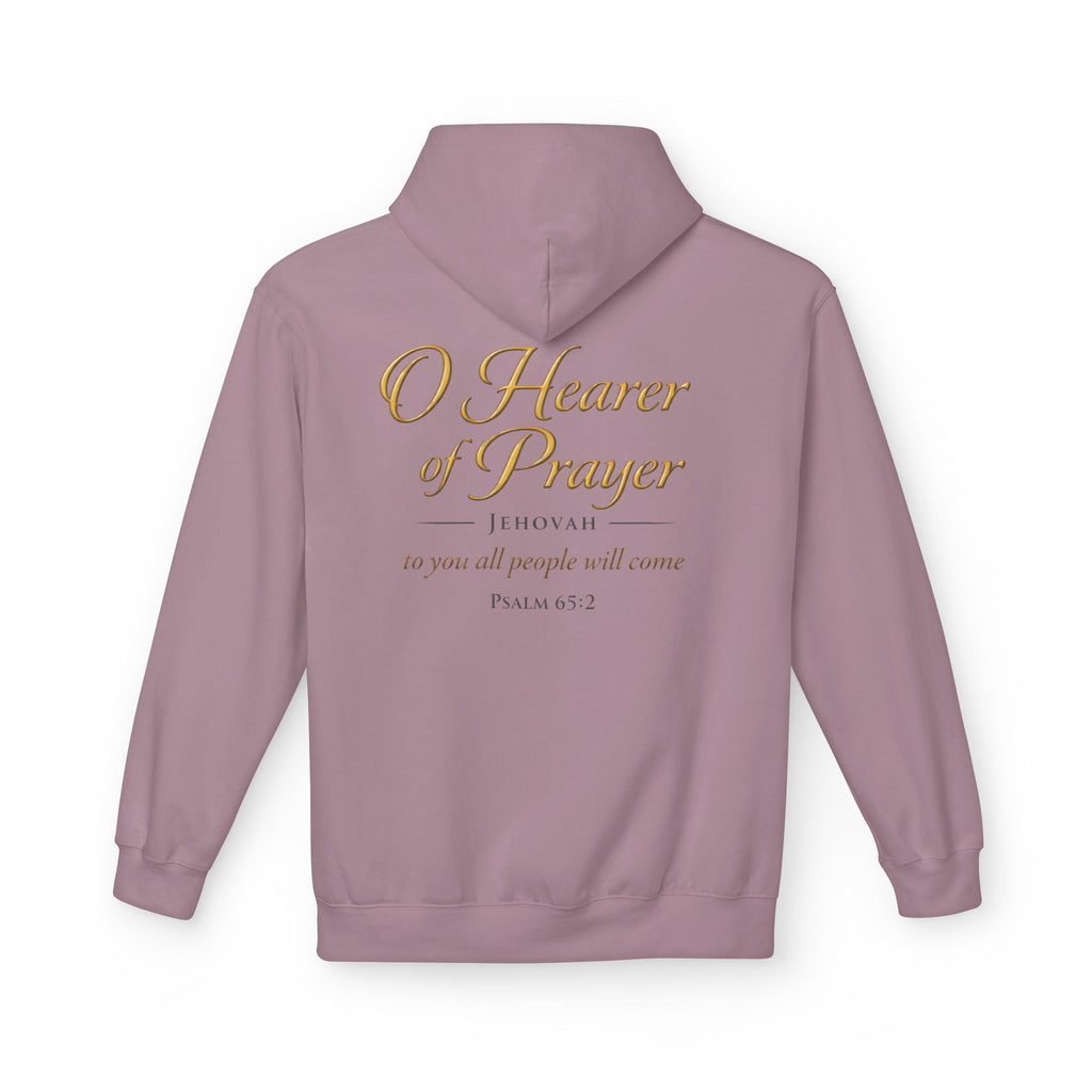 Prayer Hoodie – “O Hearer of Prayer” Psalm 65:2 Christian Pullover | Faith & Freedom Creations