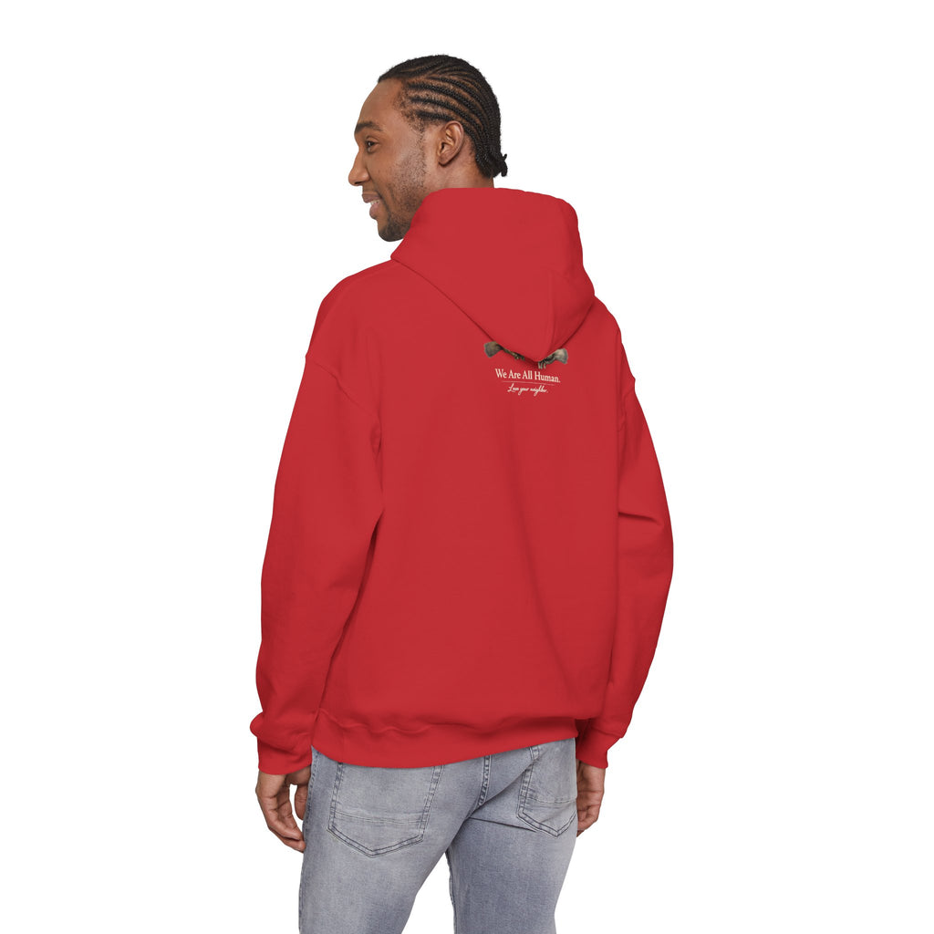“Love People Anyway” Hoodie – Inspirational Script Graphic Sweatshirt | Compassion Message Pullover