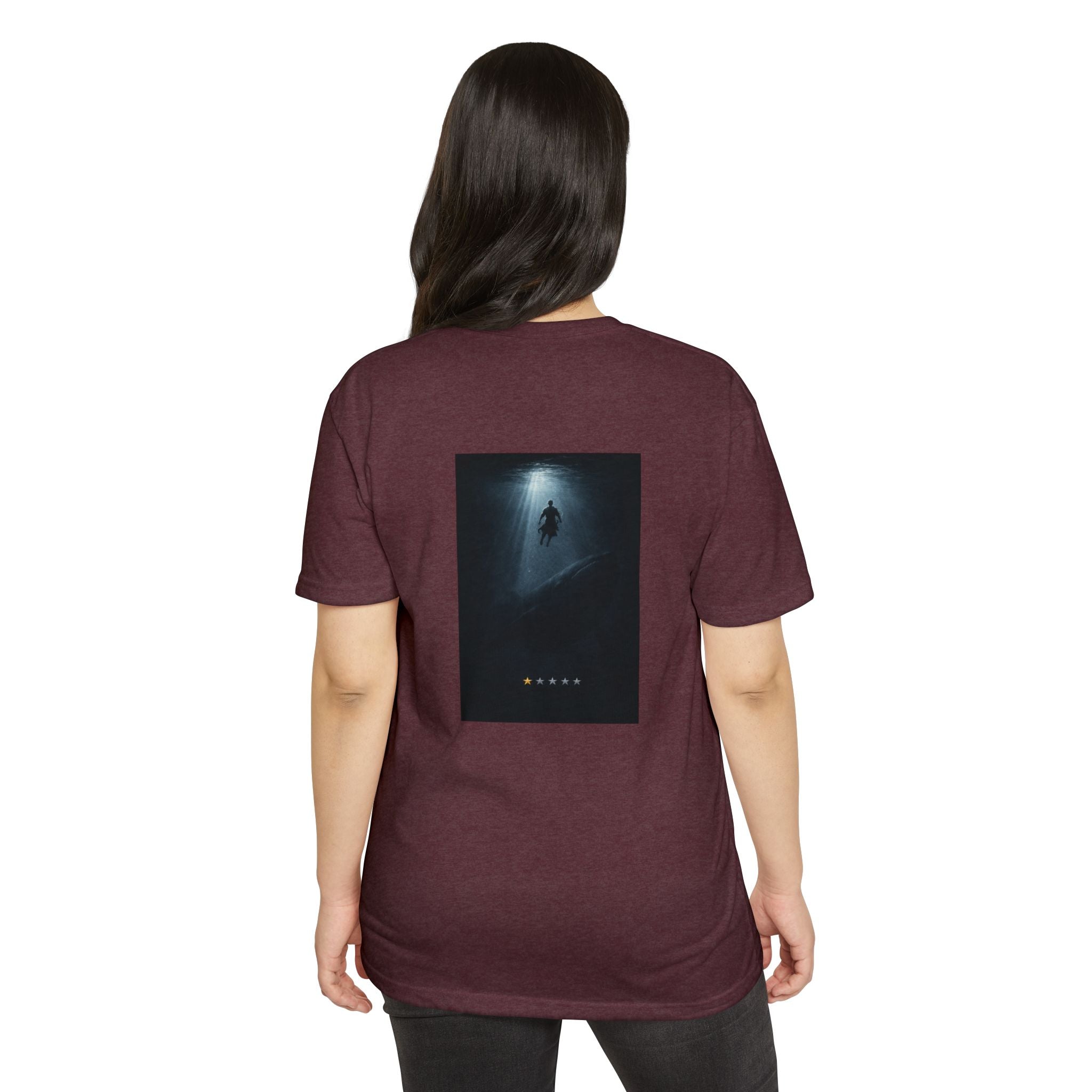 Jonah – Back Print T-Shirt | Atmospheric Deep Sea Graphic – Five-Star Faith Series