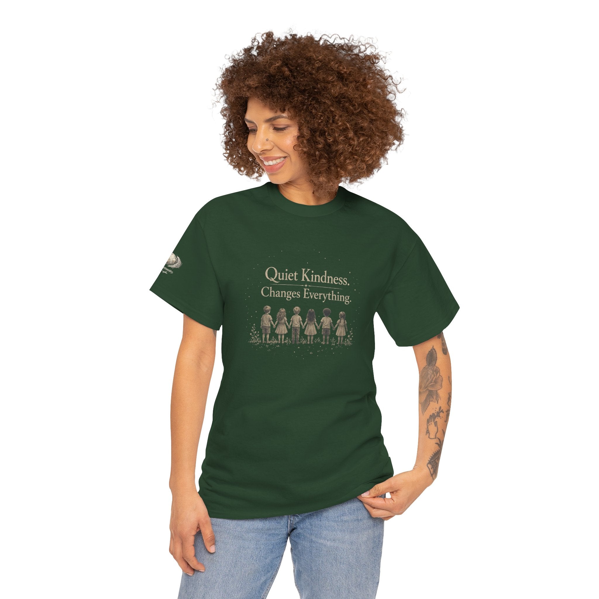 Kindness Graphic Tee – “Quiet Kindness Changes Everything” Inspirational T-Shirt