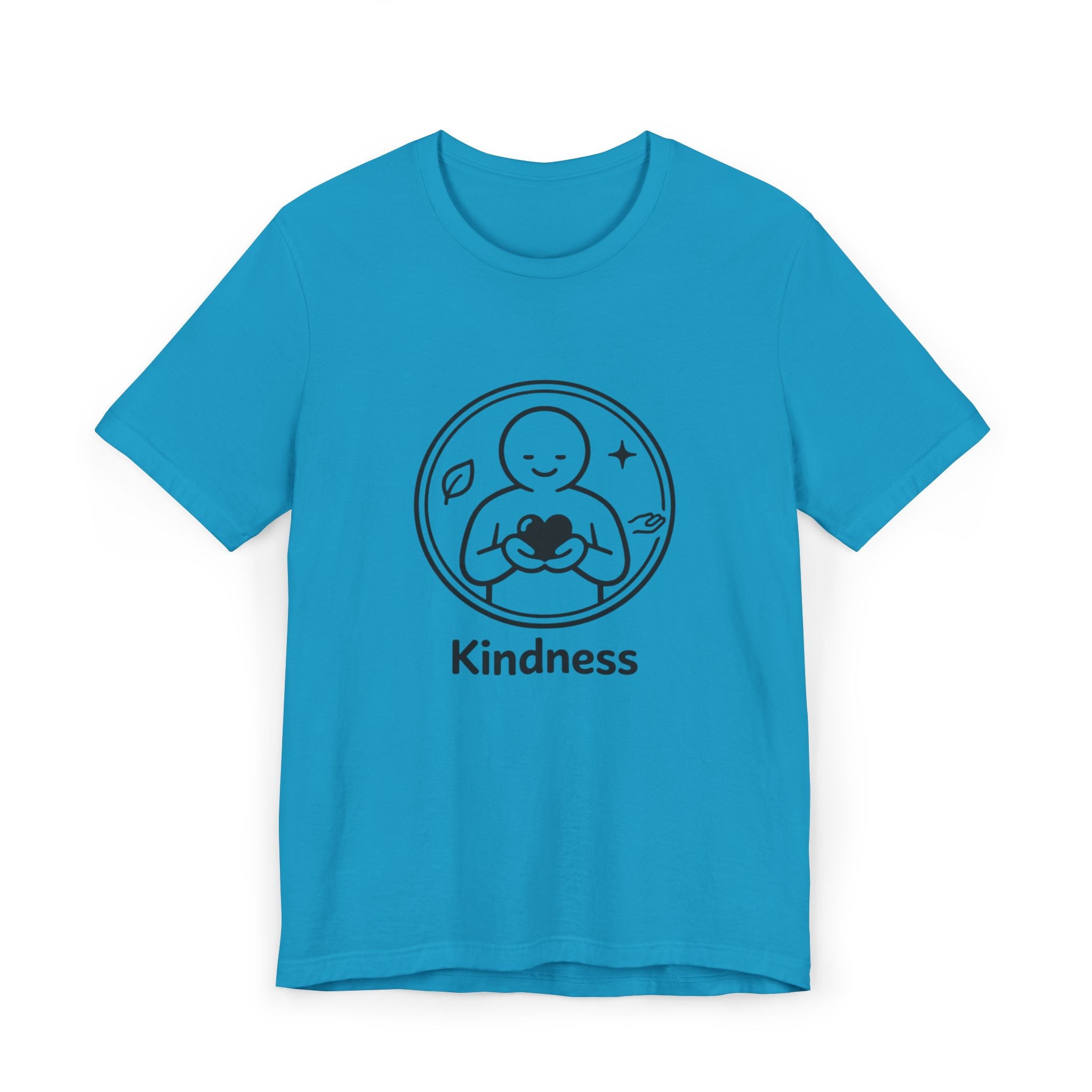 Kindness Minimalist T-Shirt | Inspirational Heart Emblem Tee | Soft Everyday Graphic Shirt