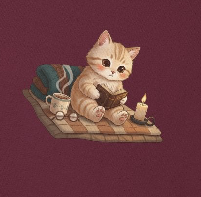 Faith Cozy Cat Crewneck Sweatshirt – Candlelight Cat Faith Sweatshirt | Quiet Comfort Apparel