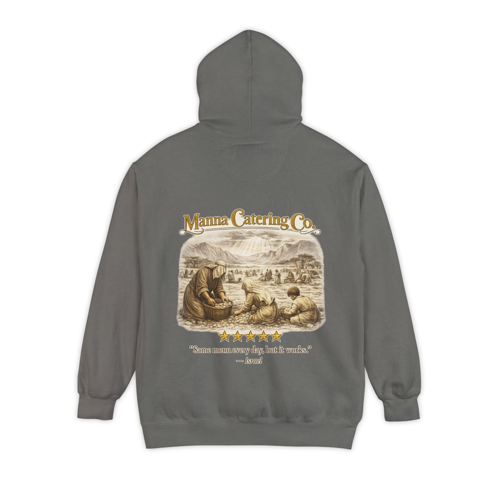 Hoodie - Manna Catering Co.  - "Manna Review" Vintage Graphic Hoodie