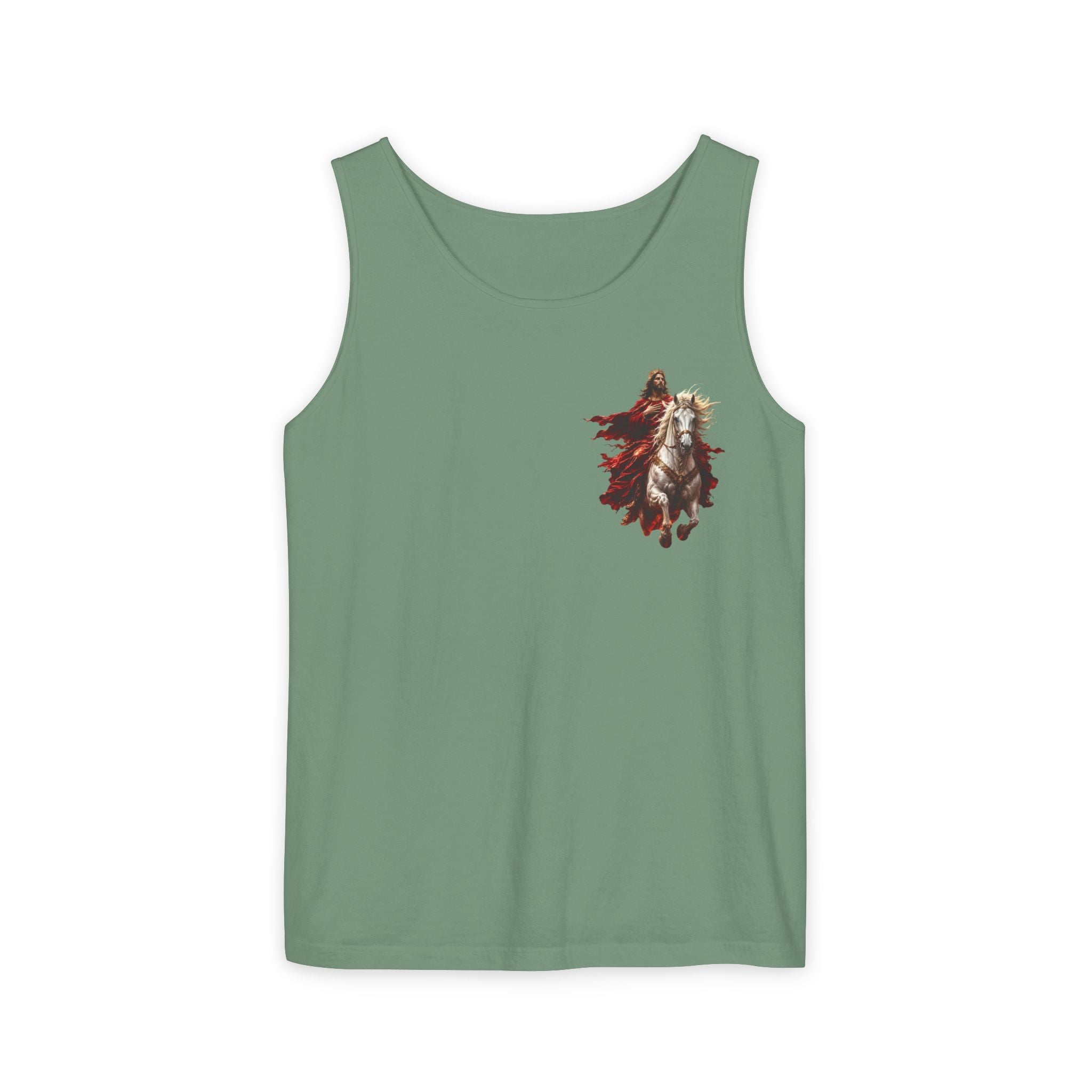 Jesus Second Coming Tank Top | Jesus on White Horse Christian Tank | Inspirational Faith Apparel