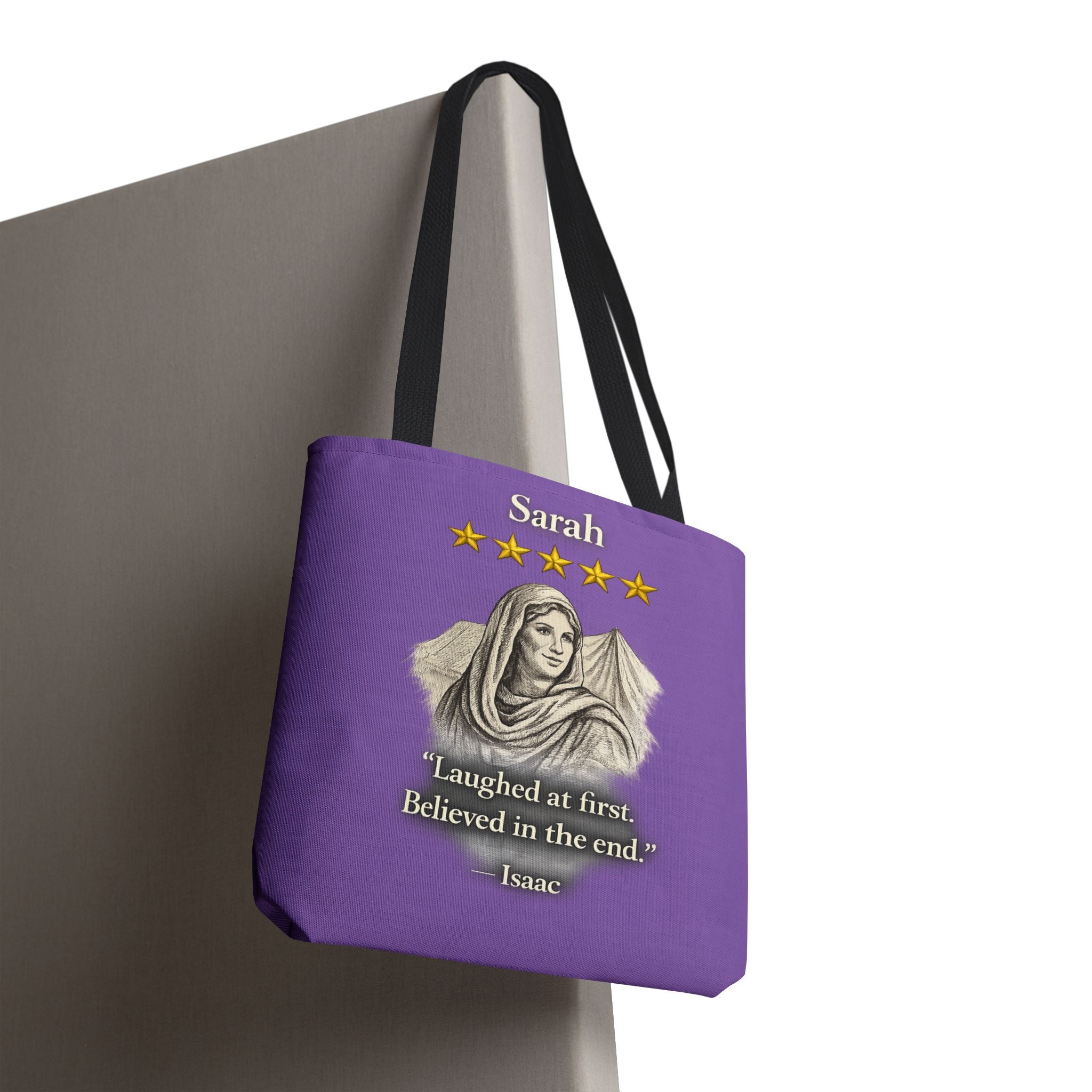 Sarah – Personalized Tote Bag | “Laughed at First. Believed in the End.” Review – Five-Star Faith Series