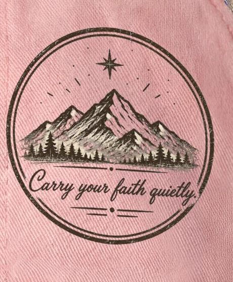 Carry Your Faith Quietly Women’s Washed Mesh-Back Cap | Faith Freedom Creations Christian Hat