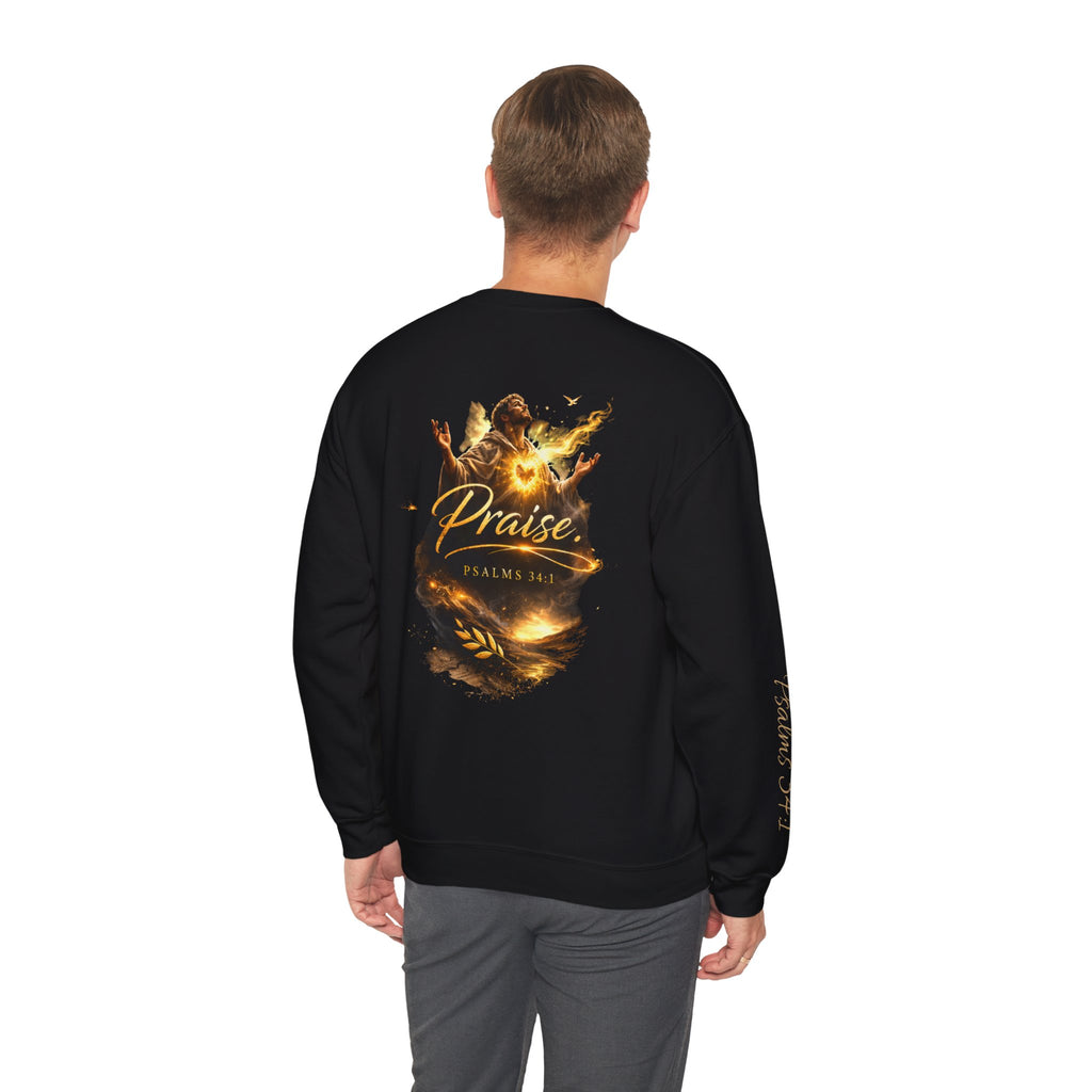 Praise Psalm 150 Sweatshirt | Christian Faith Crewneck Pullover | Inspirational Worship Apparel