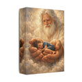 Safely in His Hands Canvas — Sleeping 'lil' Boy' in God's Embrace Wall Art