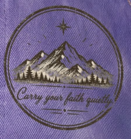 Carry Your Faith Quietly Women’s Washed Mesh-Back Cap | Faith Freedom Creations Christian Hat