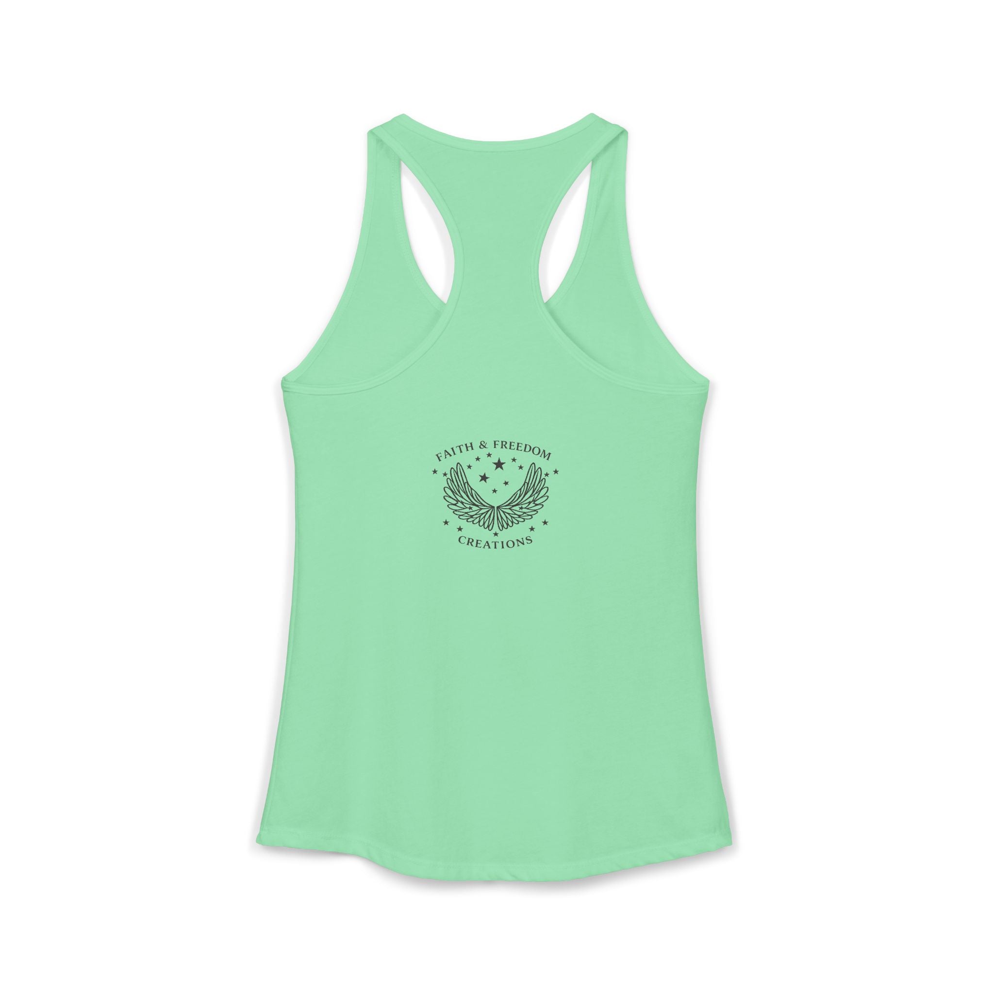 Eden Garden Tours Women's Racerback Tank — 'Adam's Review' Graphic