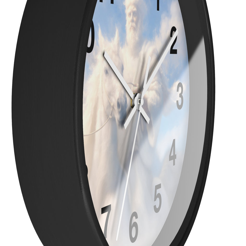 Jesus Riding on the Clouds Wall Clock | Christian Religious Clock | Inspirational Faith Home Decor