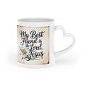Heart Mug — "My Best Friend Is the Lord" Faith Coffee Cup