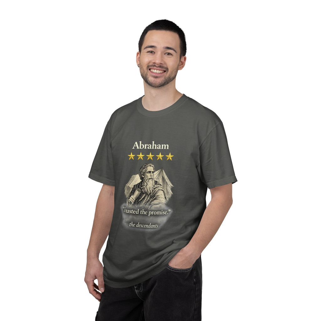 Abraham – Vintage T-Shirt | “I Trusted the Promise” Graphic – Five-Star Faith Series