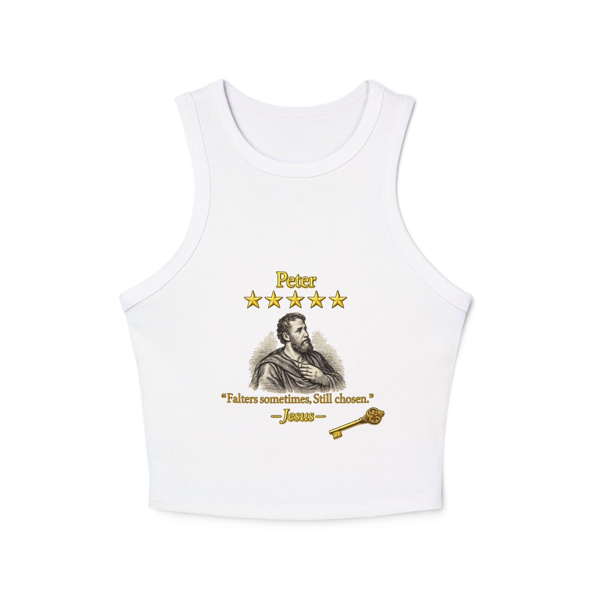 Saint "Loving Review by Jesus of Peter" 5-Star Racer Tank