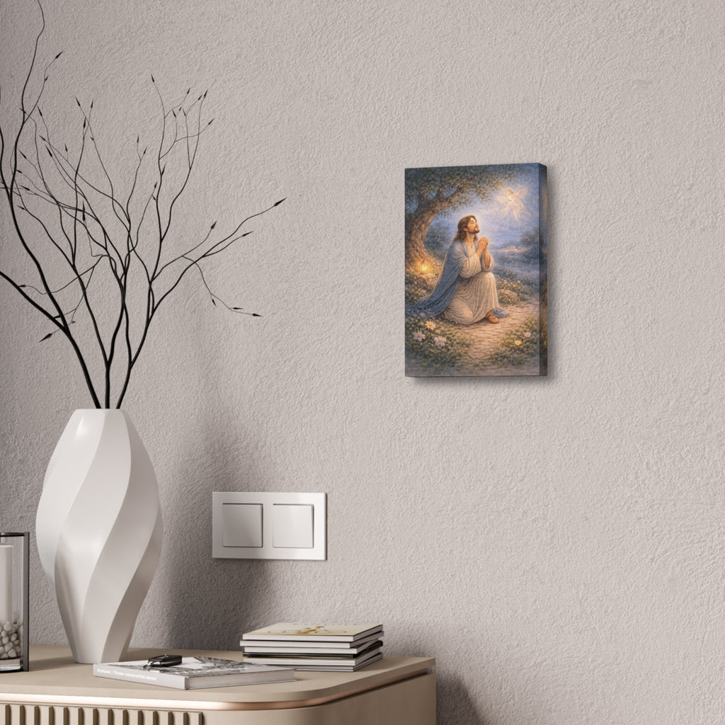 Jesus Talks to His Father, Jehovah Canvas — Matthew 26:36 Prayer Wall Art