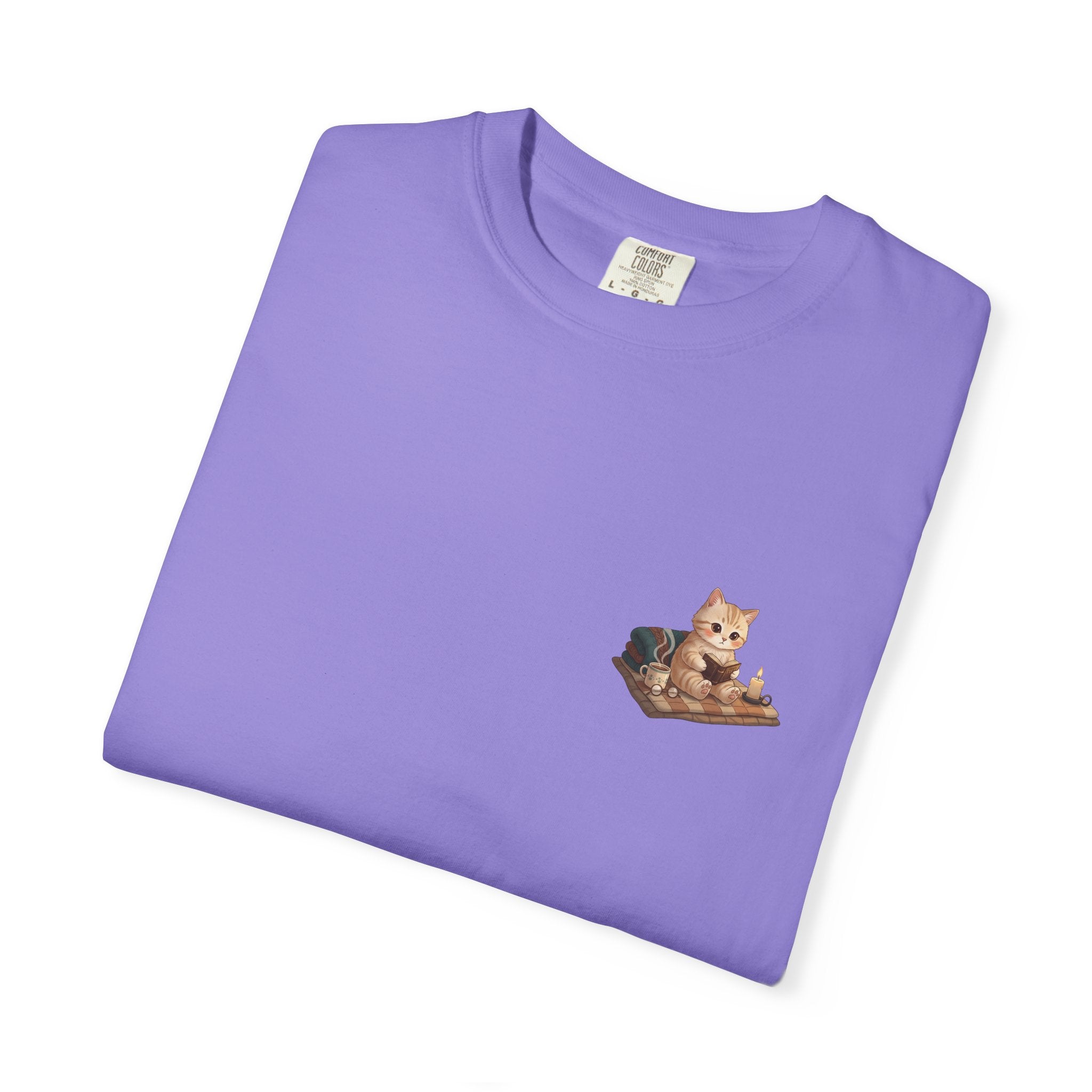 Cozy Cat Prayer T-Shirt — Faith Heart Cat Tee | Christian Cat Lover Shirt