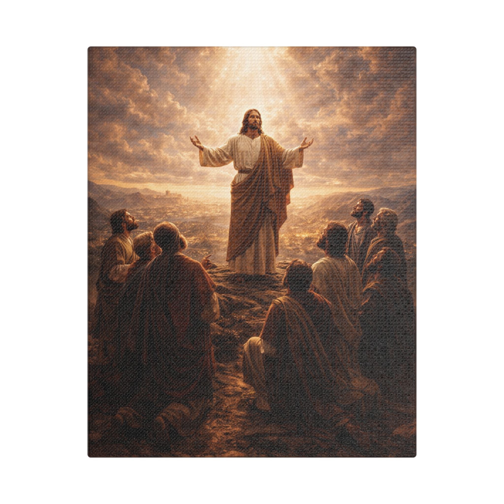 The Sermon – Religious Christ Wall Art Canvas Print