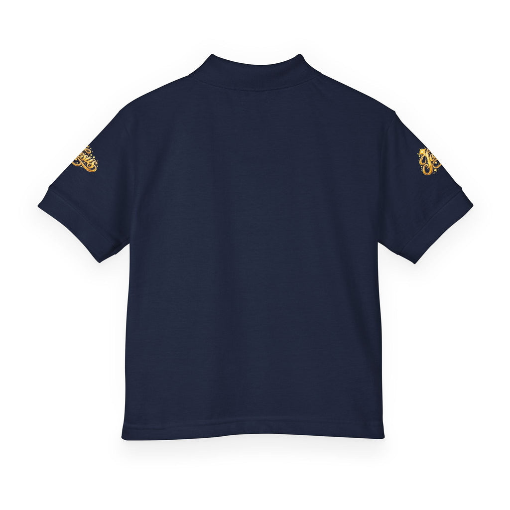 Kids Jesus Gold Nugget Polo – Youth Christian Faith Shirt | Church & Dress Casual Polo