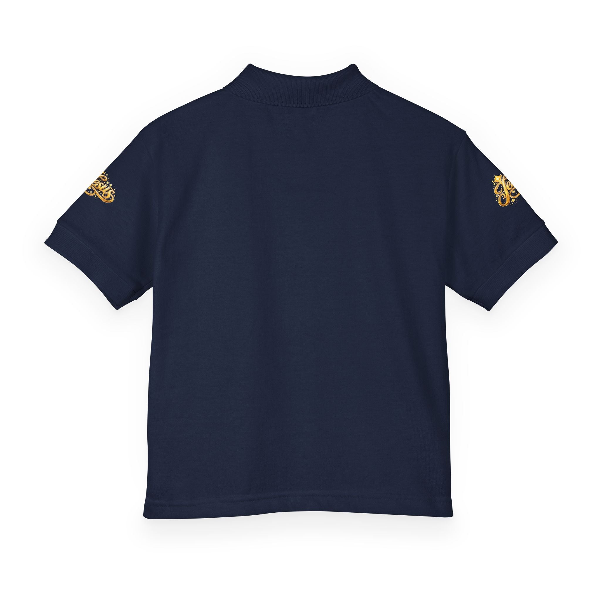 Kids Jesus Gold Nugget Polo – Youth Christian Faith Shirt | Church & Dress Casual Polo