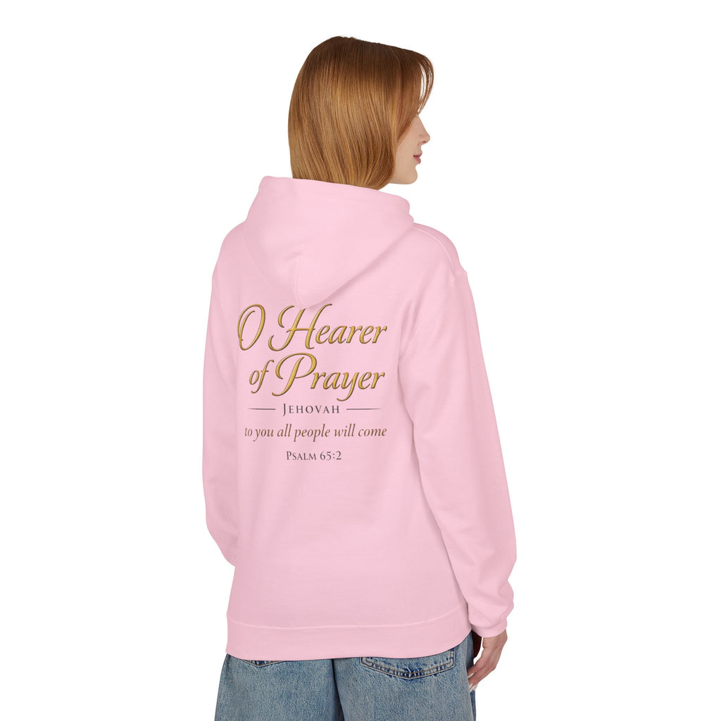 Prayer Hoodie – “O Hearer of Prayer” Psalm 65:2 Christian Pullover | Faith & Freedom Creations