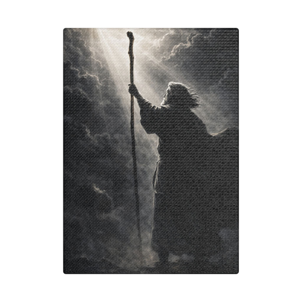 Moses Canvas — Monochrome Biblical Wall Art