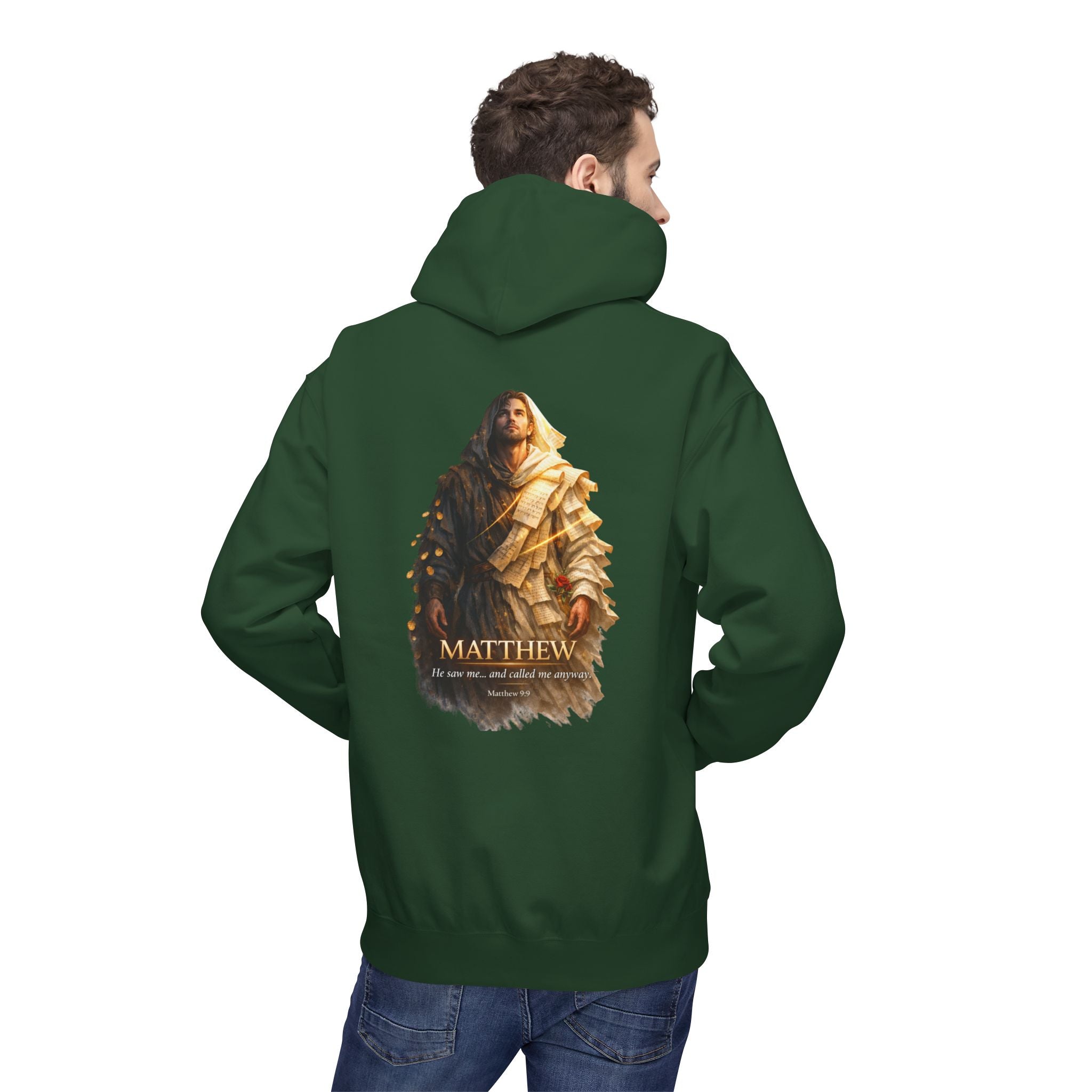Matthew Gospel Hoodie | Inspirational Christian Faith Hoodie | Scripture Inspired Pullover