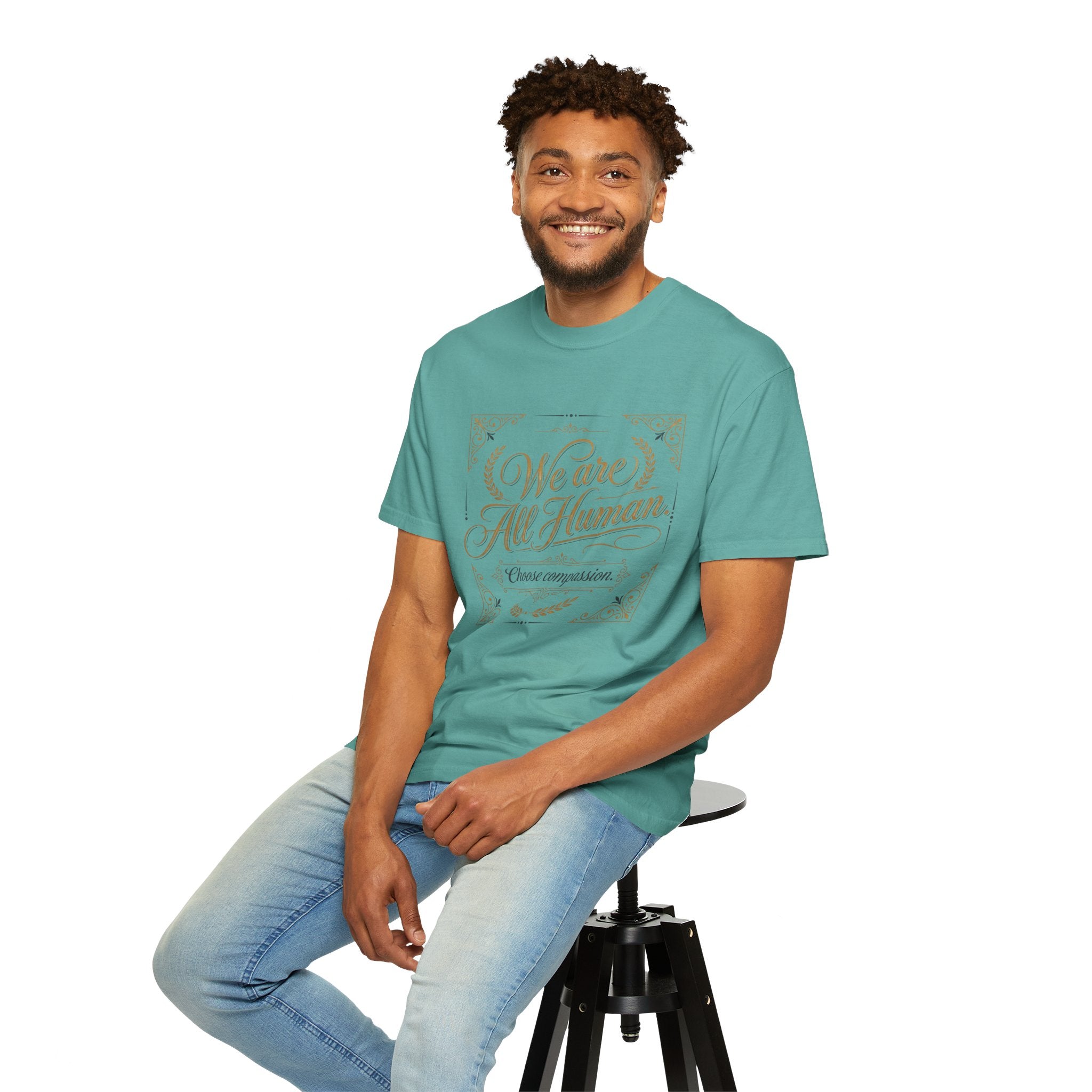 We Are All Human T-Shirt – “Choose Compassion” Inspirational Graphic Tee