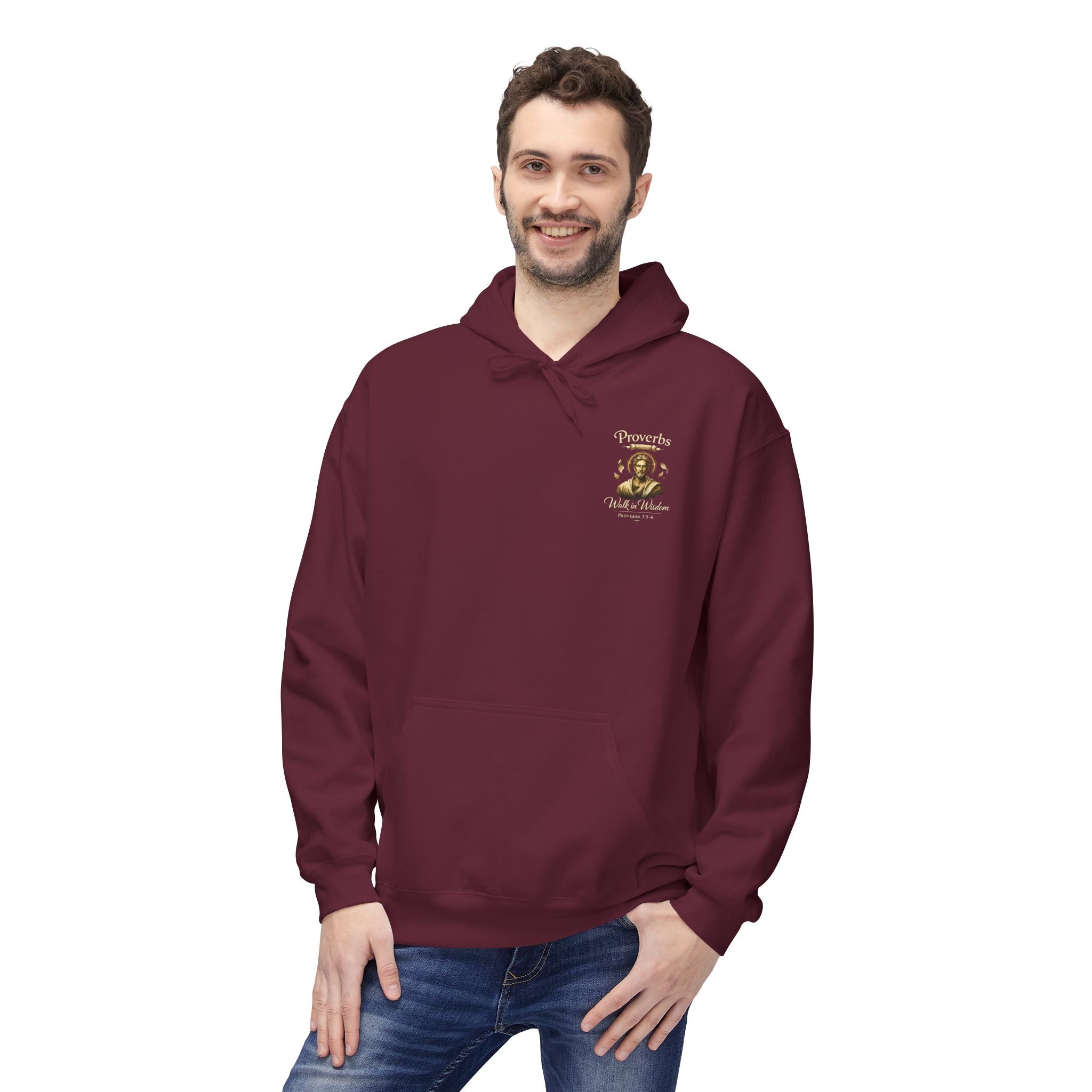 Proverbs “Trust in the Lord” Hoodie – Christian Scripture Pullover | Proverbs 3:5 Faith Sweatshirt