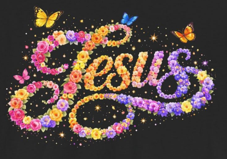 Floral Jesus Women's T-Shirt – Christian Faith Floral Tee | Inspirational Women's Shirt