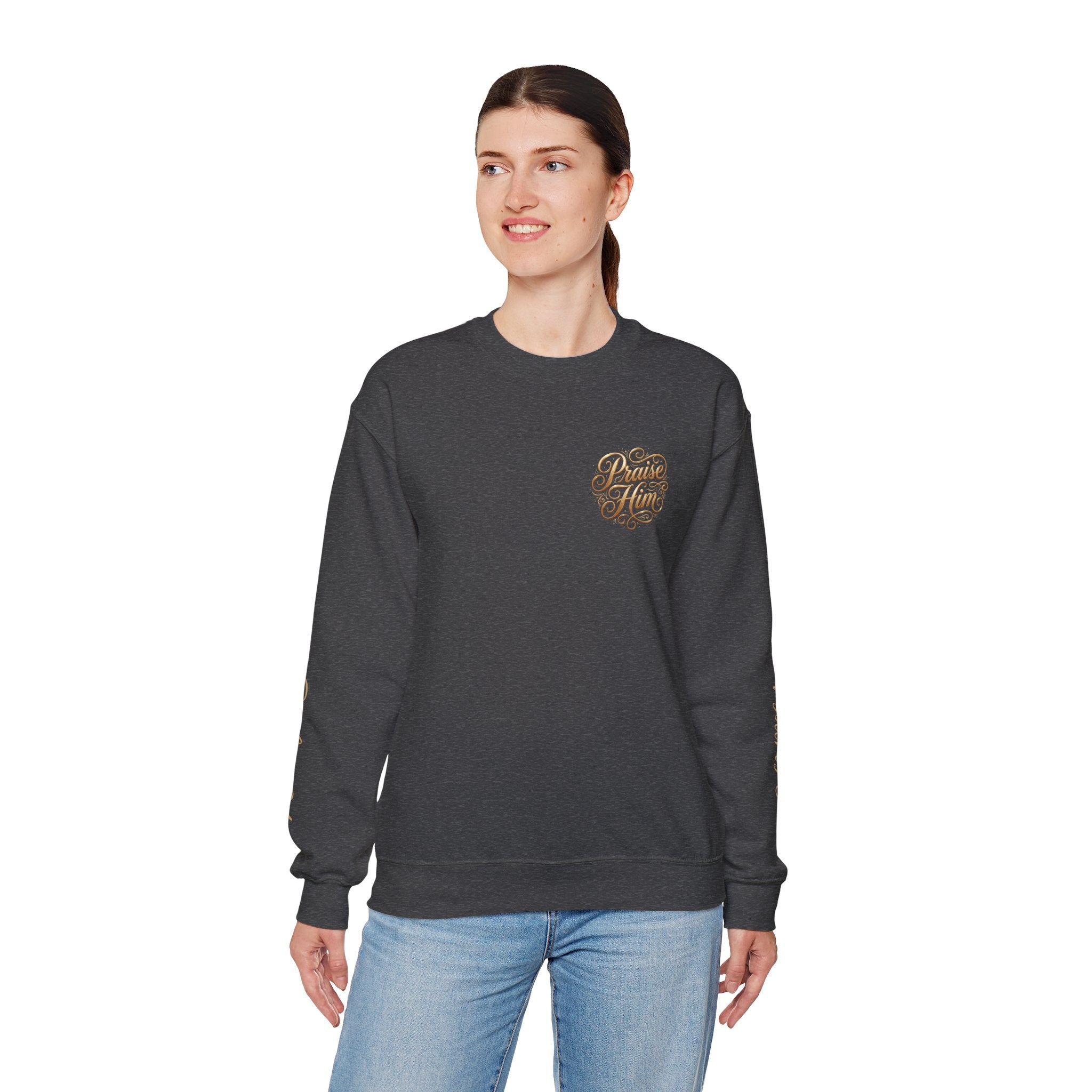 Praise Psalm 150 Sweatshirt | Christian Faith Crewneck Pullover | Inspirational Worship Apparel