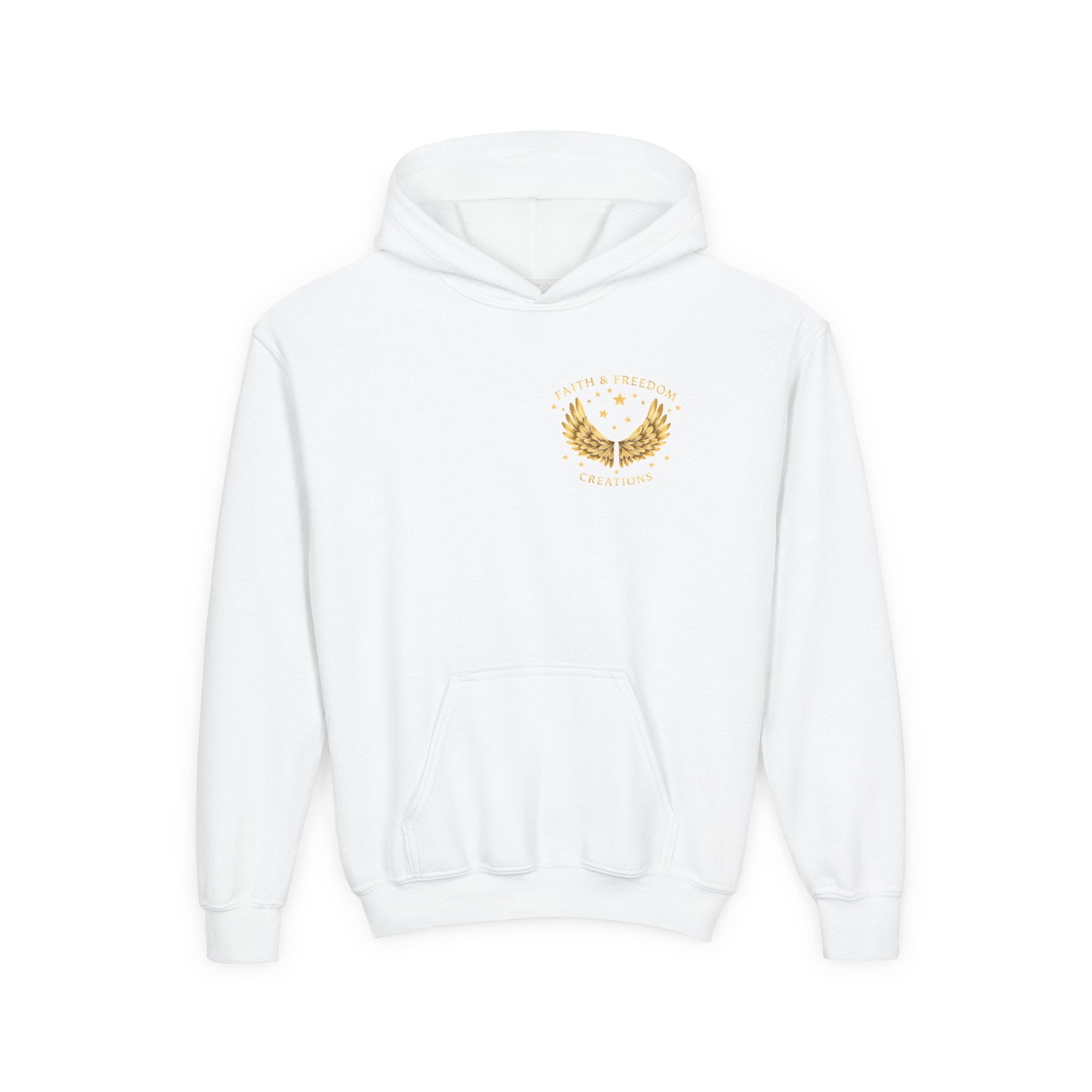 Youth “Be Kind to One Another” Hoodie – Cute Bunny Night Sky Scripture Sweatshirt