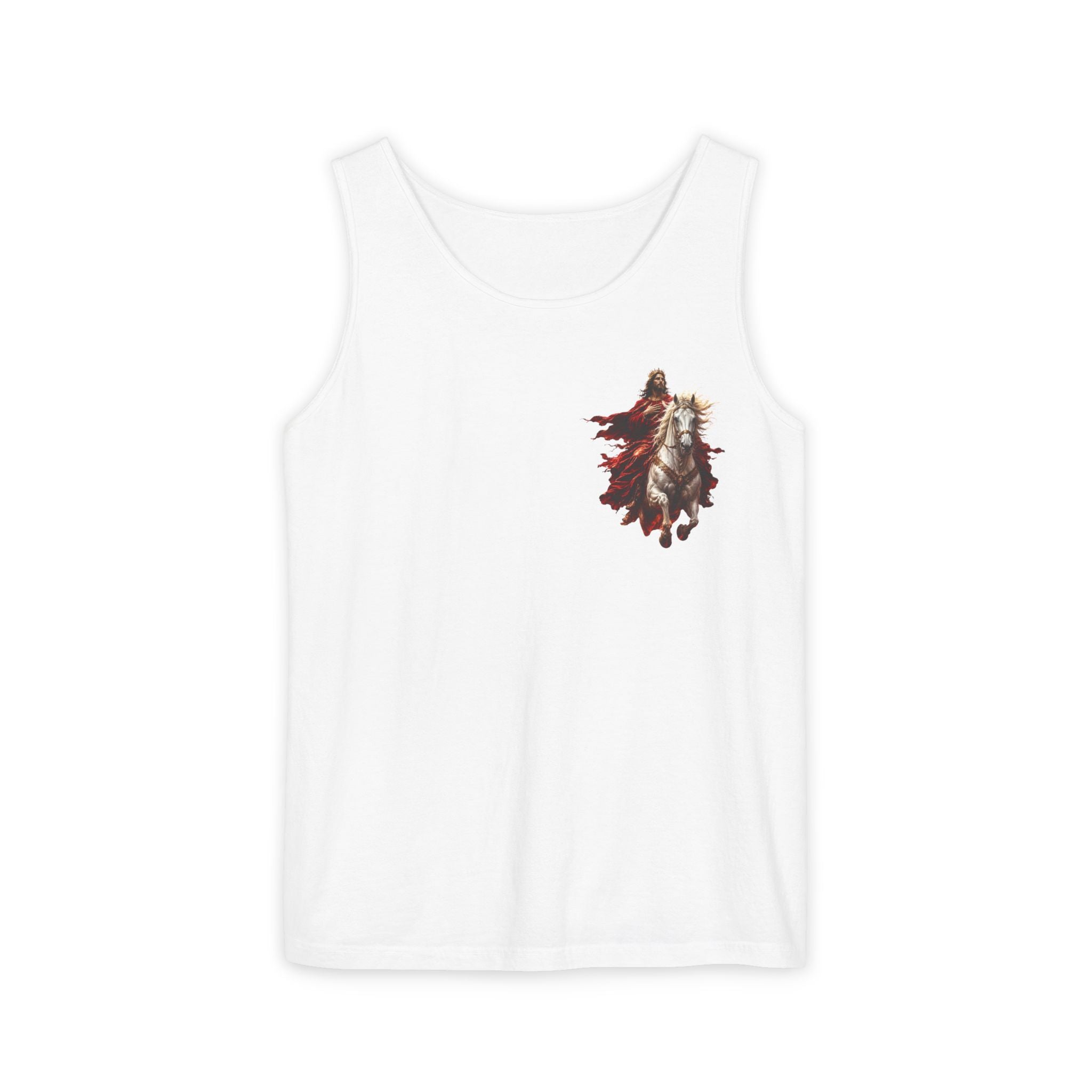 Jesus Second Coming Tank Top | Jesus on White Horse Christian Tank | Inspirational Faith Apparel