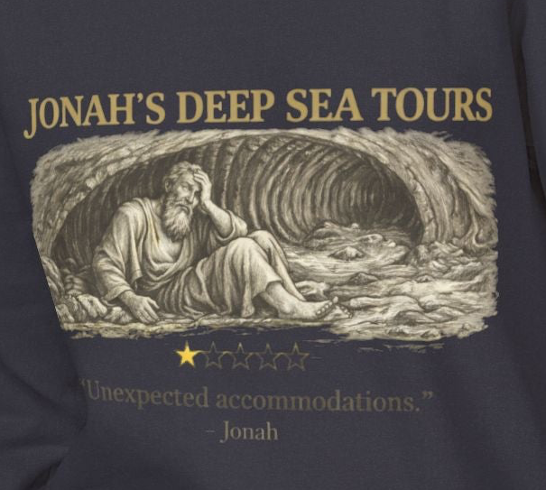 Jonah – Hoodie | “Deep Sea Tours” Vintage Nautical Graphic – Five-Star Faith Series