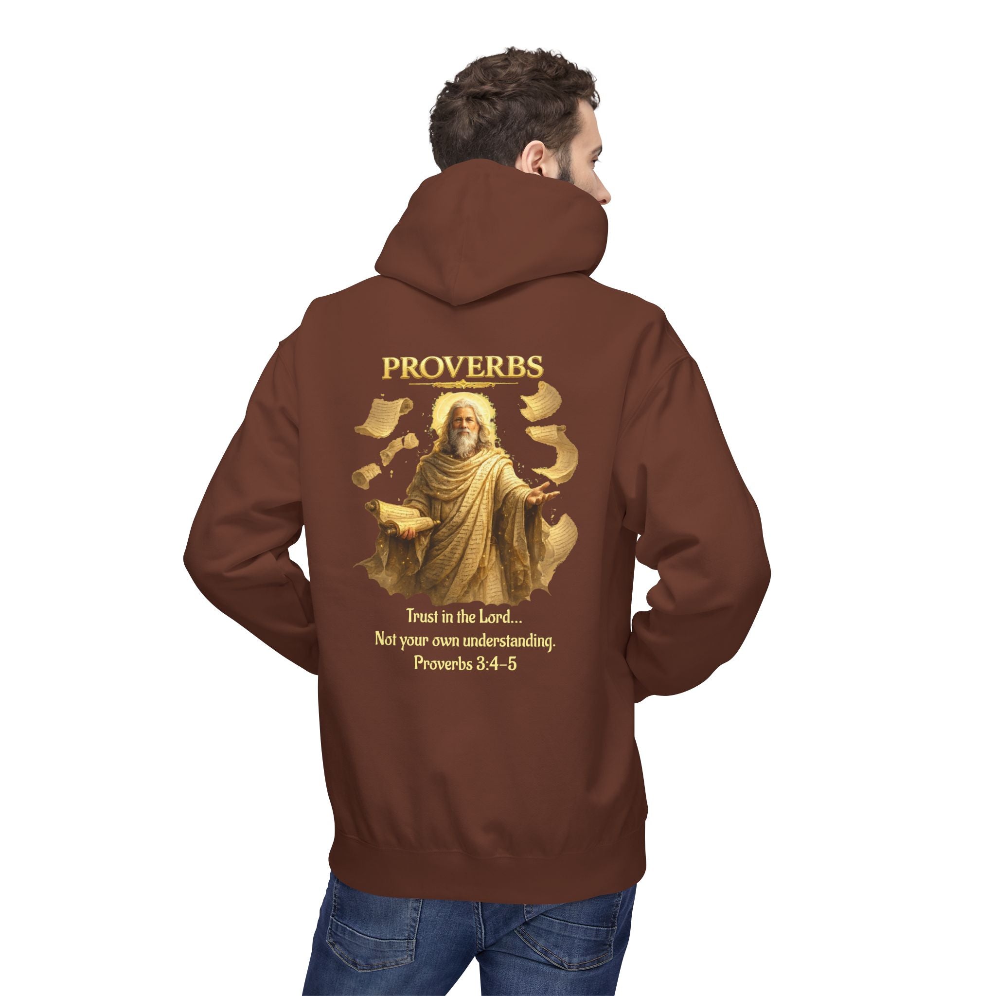 Proverbs “Trust in the Lord” Hoodie – Christian Scripture Pullover | Proverbs 3:5 Faith Sweatshirt