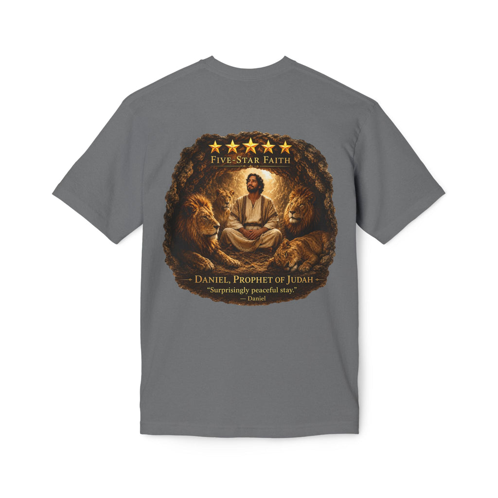 Daniel Review "Stay" Christian T-Shirt — Faith-Based Lion Design