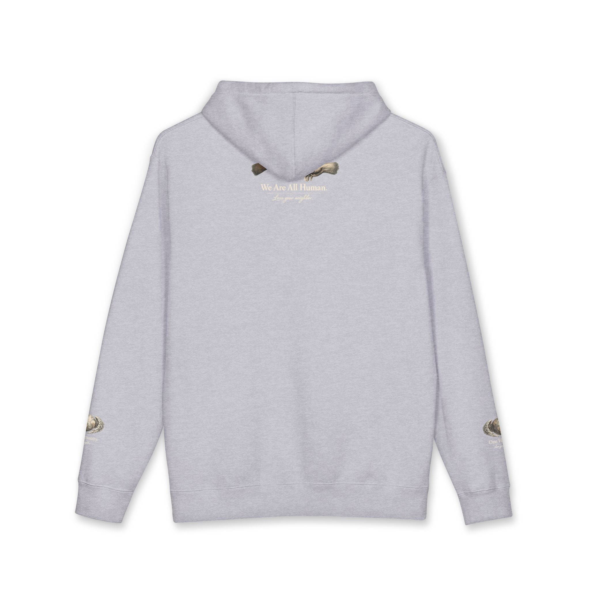 “One Humanity” Hoodie – “Love Your Neighbor” Earth & Wings Graphic Sweatshirt