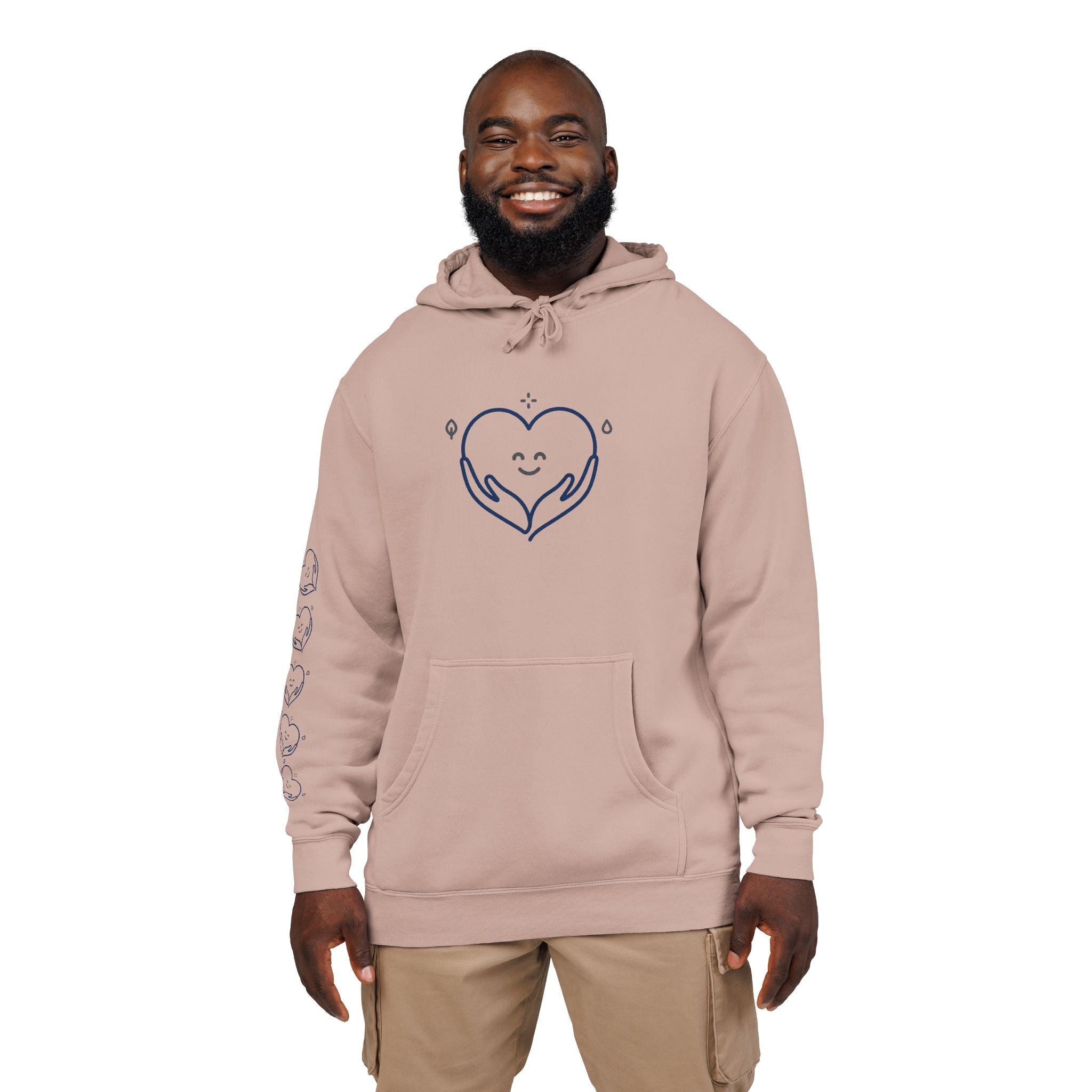 Kindness Changes Everything Hoodie – Heart Graphic Pigment-Dyed Sweatshirt