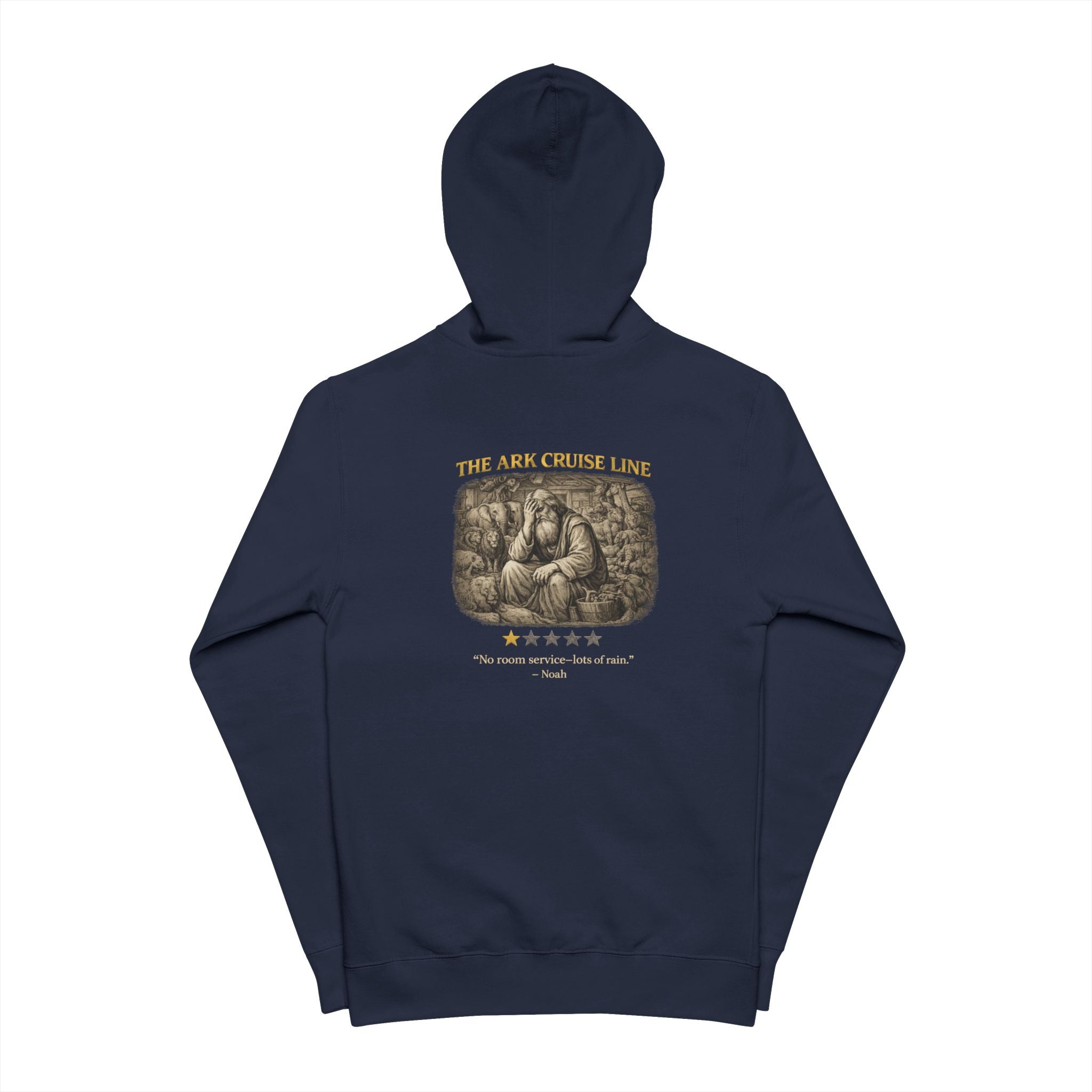 Noah's Ark 'The Ark Cruise Line' Vintage Zip-Up Hoodie — Five-Star Faith Series